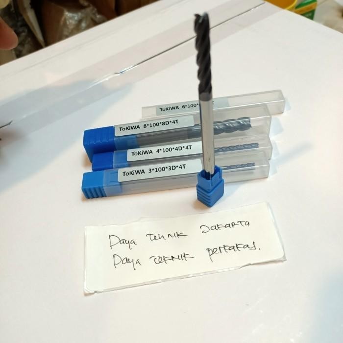 tokiwa endmil Widia panjang 10mm 4f endmil long 100mm Edmil carbide gpt gjt