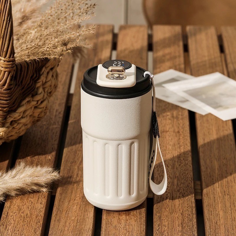 Tumbler Termos Coffe Stainless Steel/ Tumbler Gelas Estetik Tumbler Minum Gelas Kaca Tutup Mug Lucu 