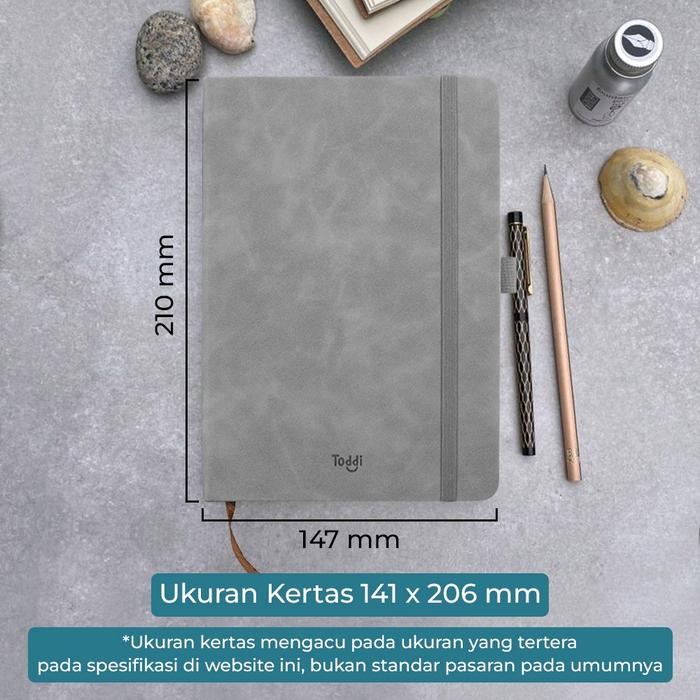 

SSW Buku Catatan Harian Notebook with Strap Ledger Pen Holder A6 / A5 / A7- LXY0133 - Black, A6