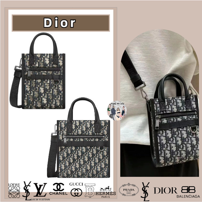Dior / SAFARI BORTH-SOUTH series / Men / Tote Bag / Removable Sash / Tas Bahu / Tas Bahu Miring Gara