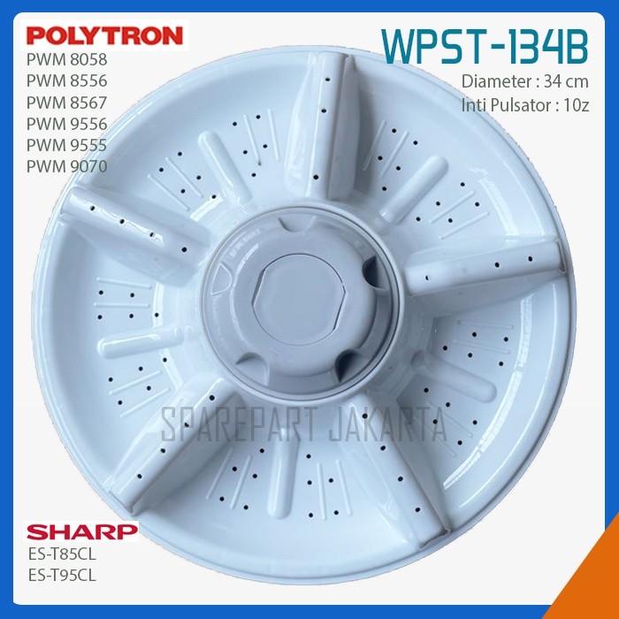 Pulsator polytron PWM 8058 PWM 8556 PWM 8567 PWM 9556 PWM 9555 PWM 9070 atau Sharp ES-T85CL ES-T95CL