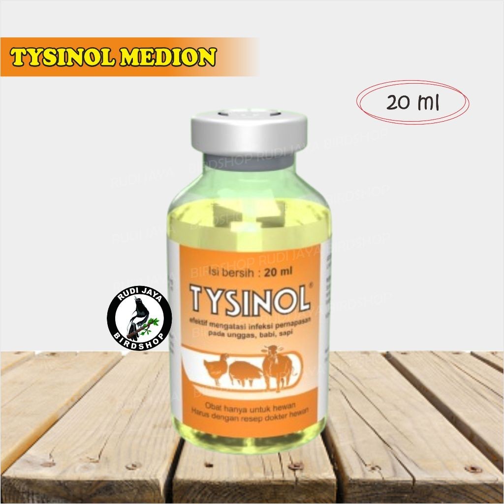 TYSINOL MEDION ANTIBIOTIK OBAT HEWAN SAPI KUCING ANJING BABI KELINCI AYAM UNGGAS SAKIT PERNAFASAN
