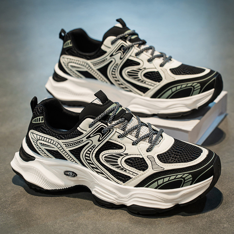 Sepatu Retro Sneakers Pria Sepatu Casual Sepatu Chunky Sports Shoes