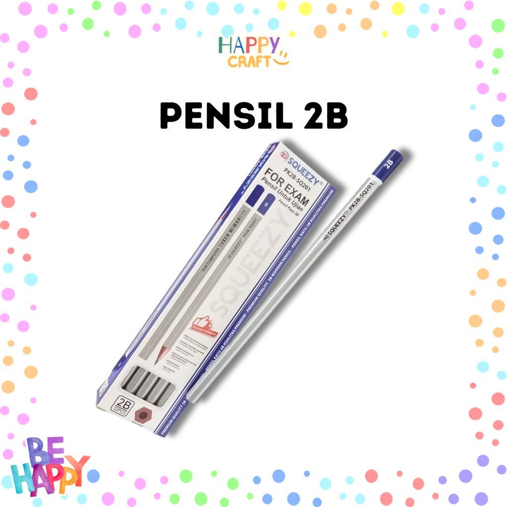 

Pensil 2B Premium merk Squeezy cocok untuk ujian