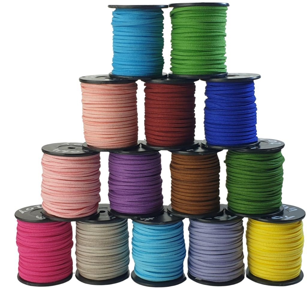 

1 ROLL - TALI SUEDE ROL KECIL (20 YARD) / TALI GELANG SIZE 3MM ROL KECIL / TALI BELUDRU GELANG