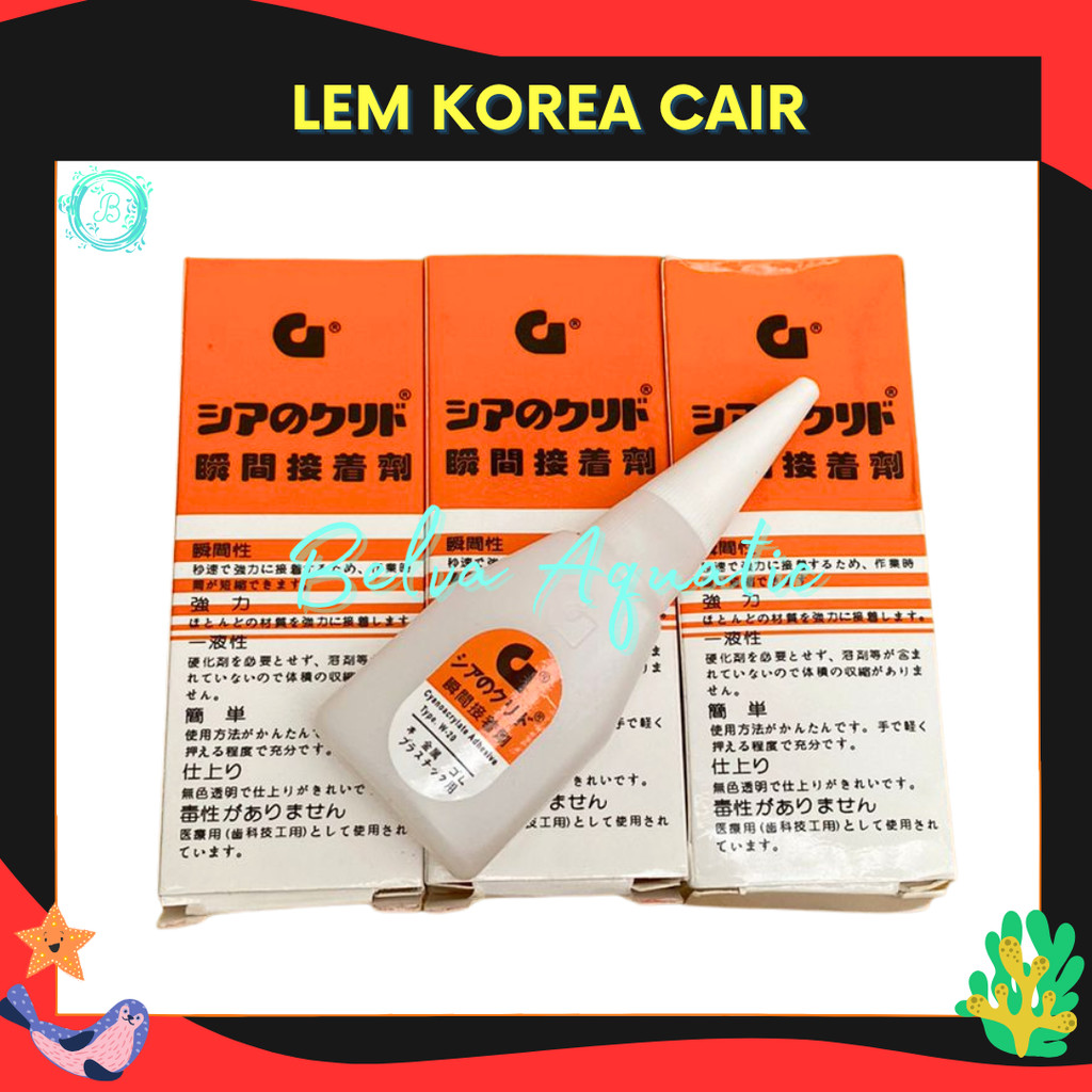

Lem Korea Serbaguna Lem Super Lem Kuat Untuk Plastik Keramik Super Glue Anti Bocor