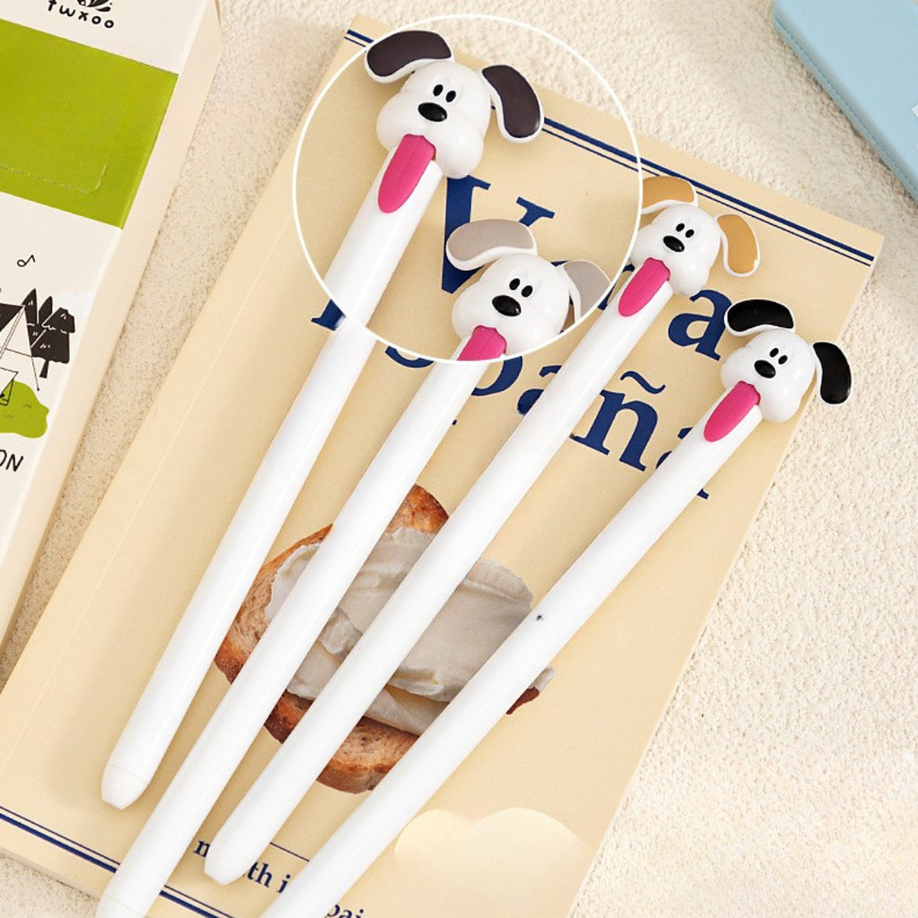 

[doodledreams] Pulpen Puppy Lucu 1 SET Isi 4 PCS / Cute Pen / Bolpen Tinta Lucu / Alat Tulis Sekolah
