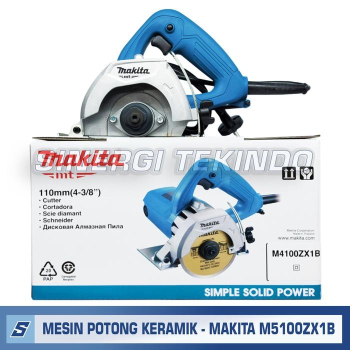 Mesin Potong Keramik Granit - MAKITA M4100ZX1B Marble Cutter M 4100 ZX