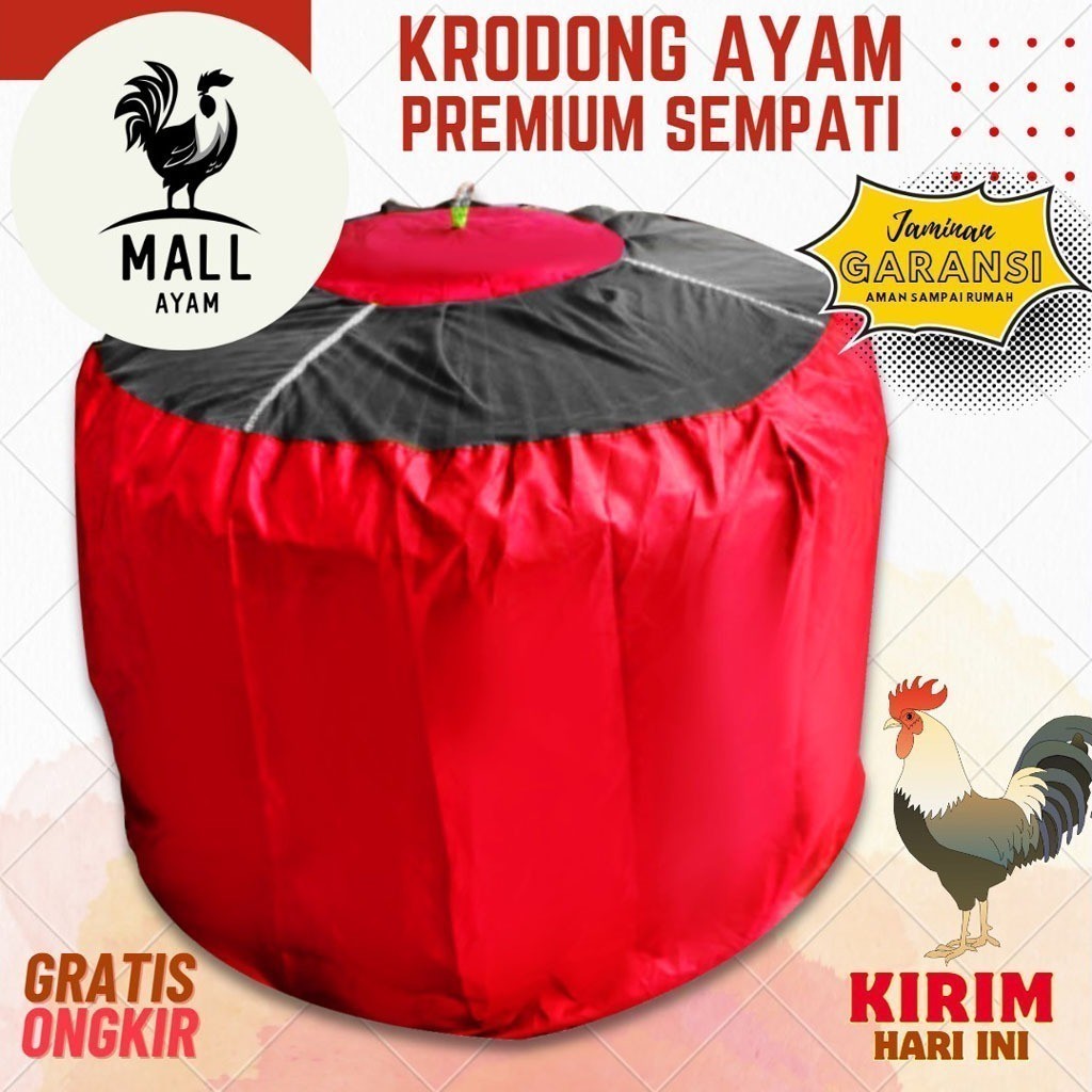 AYAM MALL Krodong Sangkar Kandang Ayam Bulat Premium Kerodong Kurungan Ayam Jago Laga Aduan Petarung