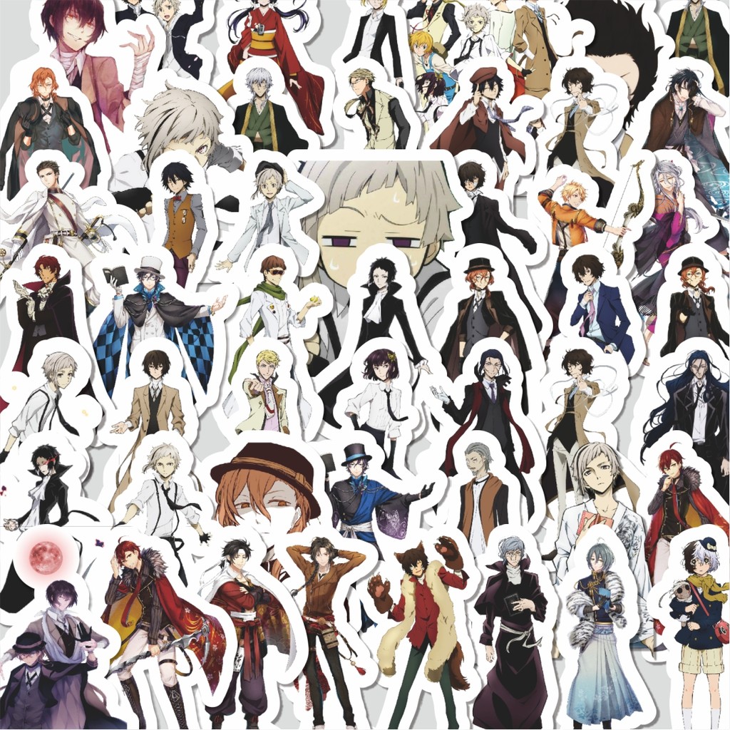 

Stiker Cutting Pack Stiker Manga Bungo Stray Dogs Series 3 Isi 100Pcs Series Aesthetic Lucu Keren Untuk Koper Bahan Vynil