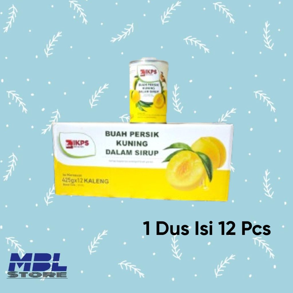 

Yellow peach in halves IKPS 425 grm dus isi 12 pcs
