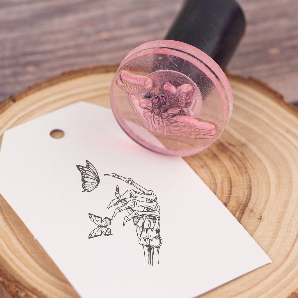 

Custom Acrylic Stamp Personalized Seal Stamp LOGO Private Stamp Small Business Company Branding Inking Packaging Book Stamps