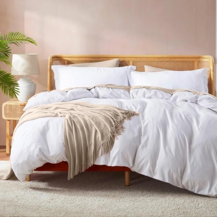 DUVET COVER 300TC COTTON / PLAIN WHITE - SPEC HOTEL / SARUNG SELIMUT HOTEL 100% KATUN TC-300