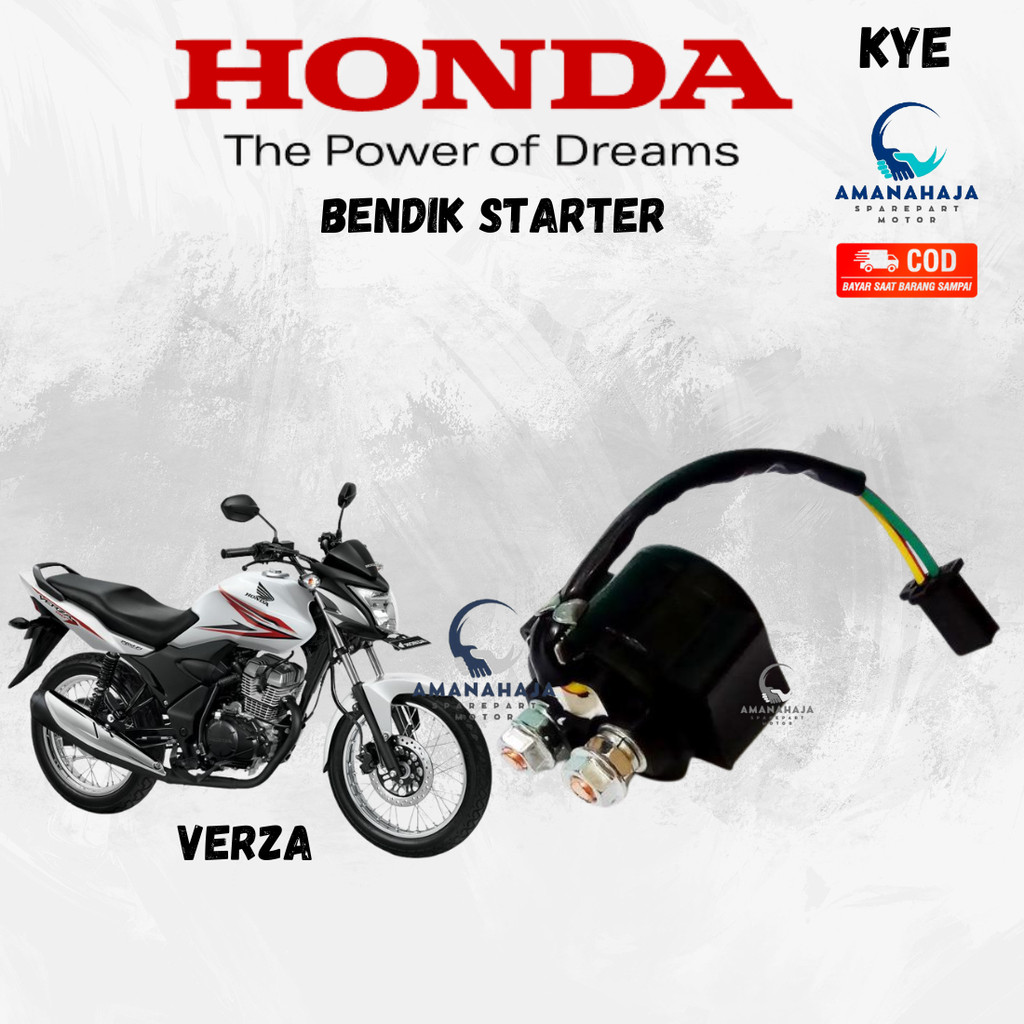 (GARANSI) ORI BENDIK STARTER VERZA (KYE) | SPAREPART ORIGINAL SUKU CADANG SEPEDA MOTOR