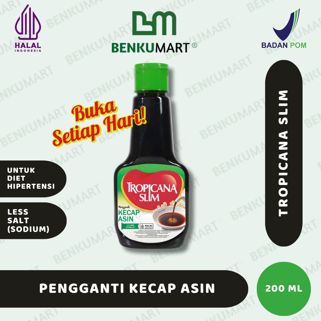 

Tropicana Slim Kecap Asin 200ml - Bantu Dukung Hidup Sehat