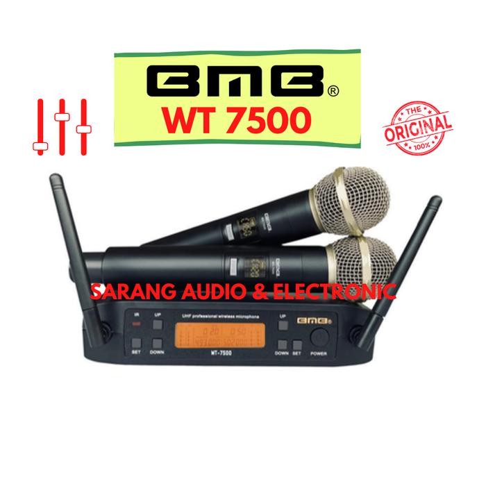 Mic microphone wireless BMB WT7500UHF Original BMB WT 7500 UHF karaoke