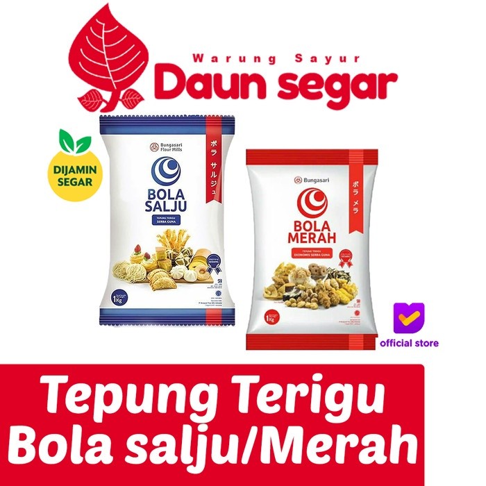 

Tepung Terigu Bola Salju / Bola Merah 1kg