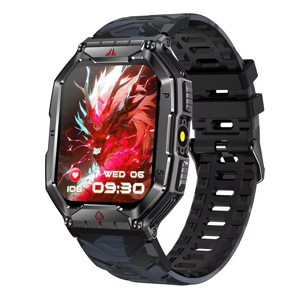 for Oukitel WP36 WP33 Pro WP32 WP30 Pro Smart Watch 650mAh BT Call Compass Waterproof Blood Oxygen H