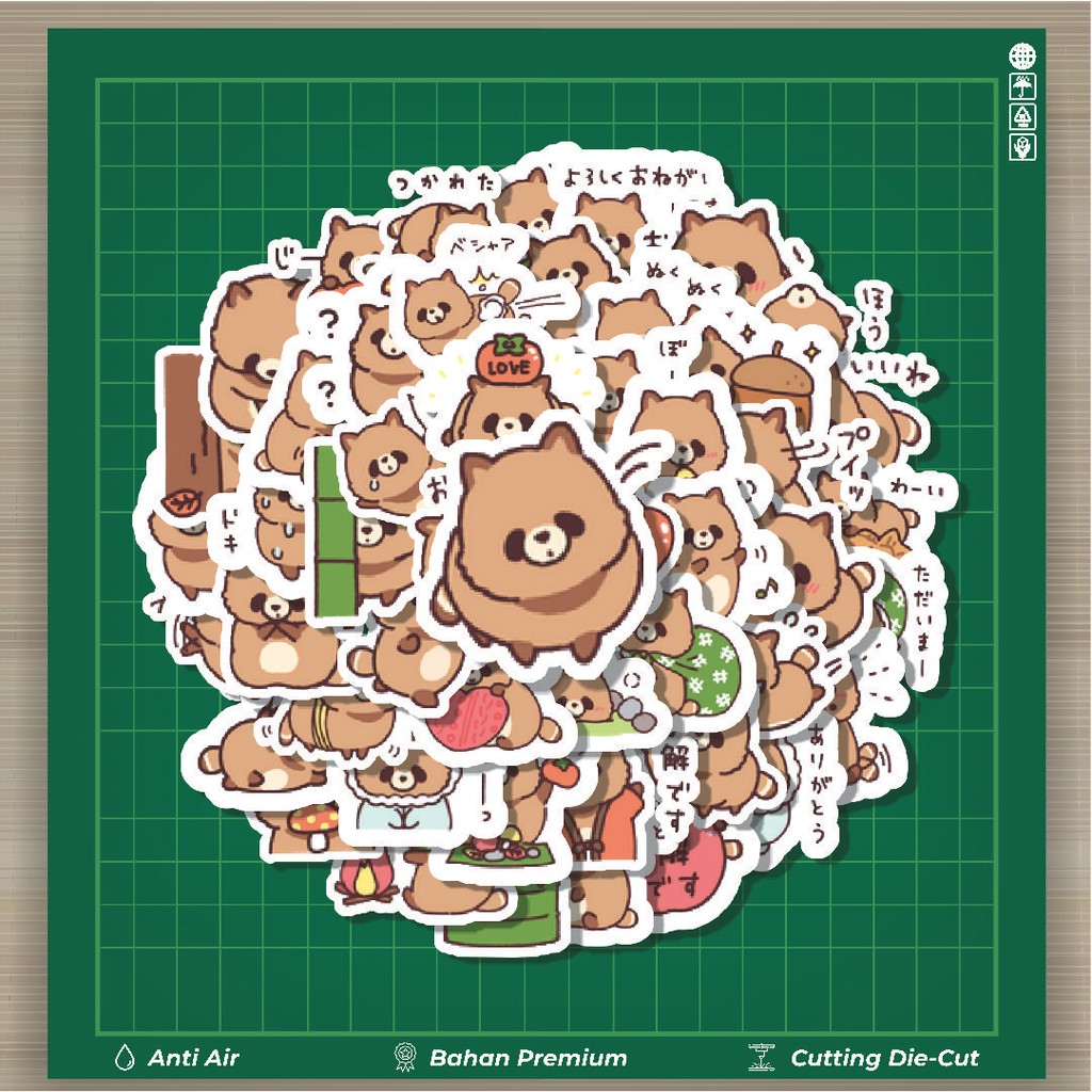 

HOT 50 PCS STIKER Stiker Kartun Raccoons Stiker Fashion Cars Decal Dingin Kartu Album Custom Vinyl Anti Air- Sticker Aesthetic Buku Journal Koper Casing HP Tablet Laptop Helm Motor Botol Minum