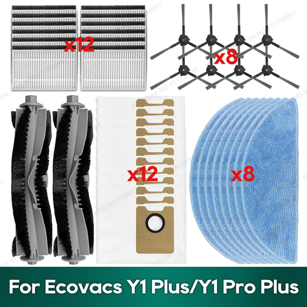 Compatible for Ecovacs YEEDI Y1 Pro Plus Accessories Mop Hepa Filter Side Brush Replacement Parts