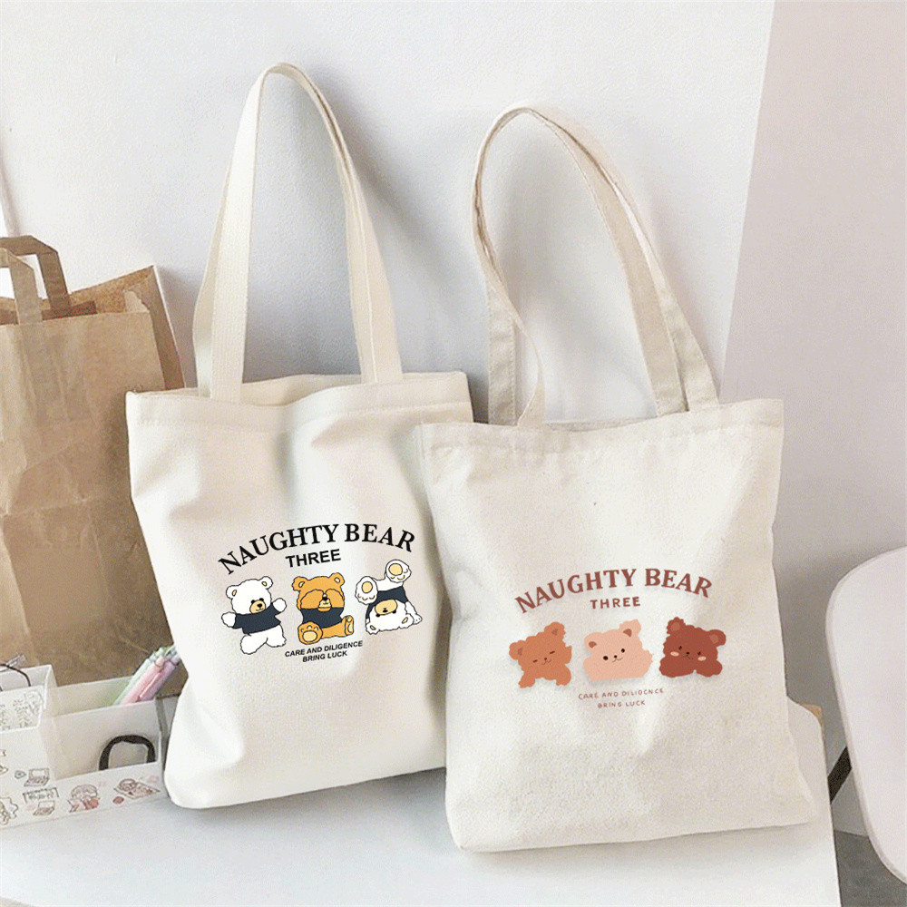 dazed chinchilla Korean Style Japanese class canvas bag,  fashion printing canvas bag tote bag for w