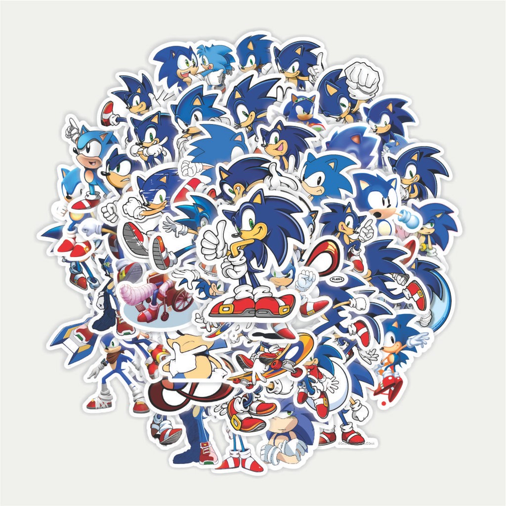 

Sticker Pack Stiker Kartun Sonic The Hedgehog Series | Sticker TUMBLR | Stiker LAPTOP KOPER HELM
