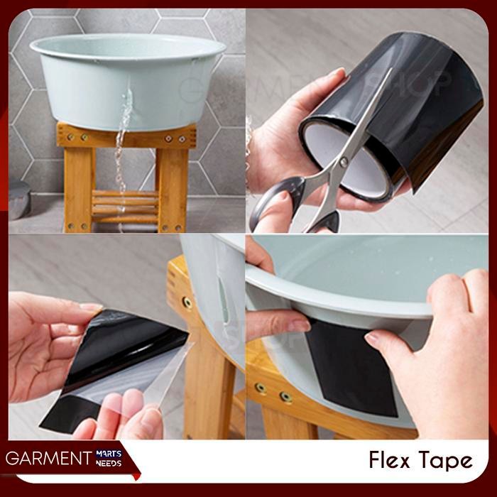 

[Produk Baru Berkualitas Garansi] Flex Tape Lakban Ajaib Lem Lengket Super Kuat Waterproof Anti Bocor - Random Paling Laris