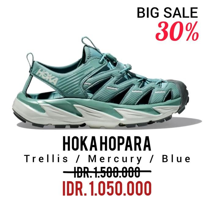 SEPATU RUNNING HOKA HOPARA TERLLIS MERCURY BLUE 100% ORIGINAL BNIB / SEPATU SNEAKERS PRIA DAN WANITA
