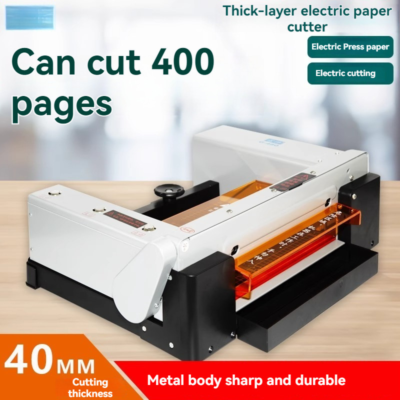 

A4 fully automatic thick layer large adhesive heavy-duty cutting machine, sticker indentation photo cutting machine