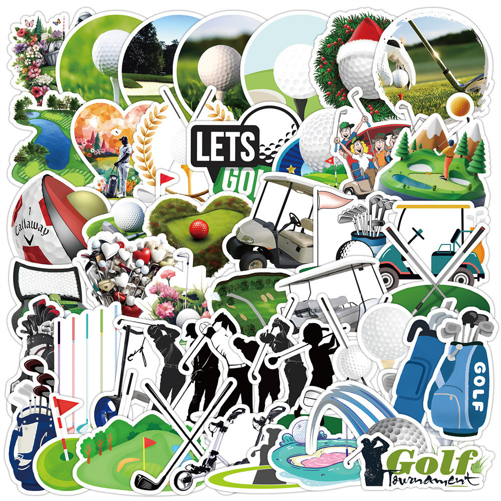 

50pcs Cartoon Sport Golf Graffiti Stickers For Laptop Stationery Suitcase Ipad Phone Case Guitar DIY Craft Supplies Cute Sticker