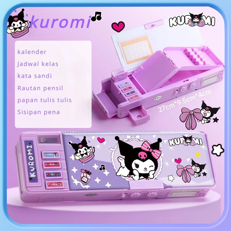 

【】kotak pensil anak perempuan kotak pensil kuromi kotak pensil multifungsi Cinnamoroll Kotak Alat Tulis Multifungsi Kunci Kode Perempuan Pensil Sanrio Dua Sisi Bernilai Tinggi Kapasitas Besar