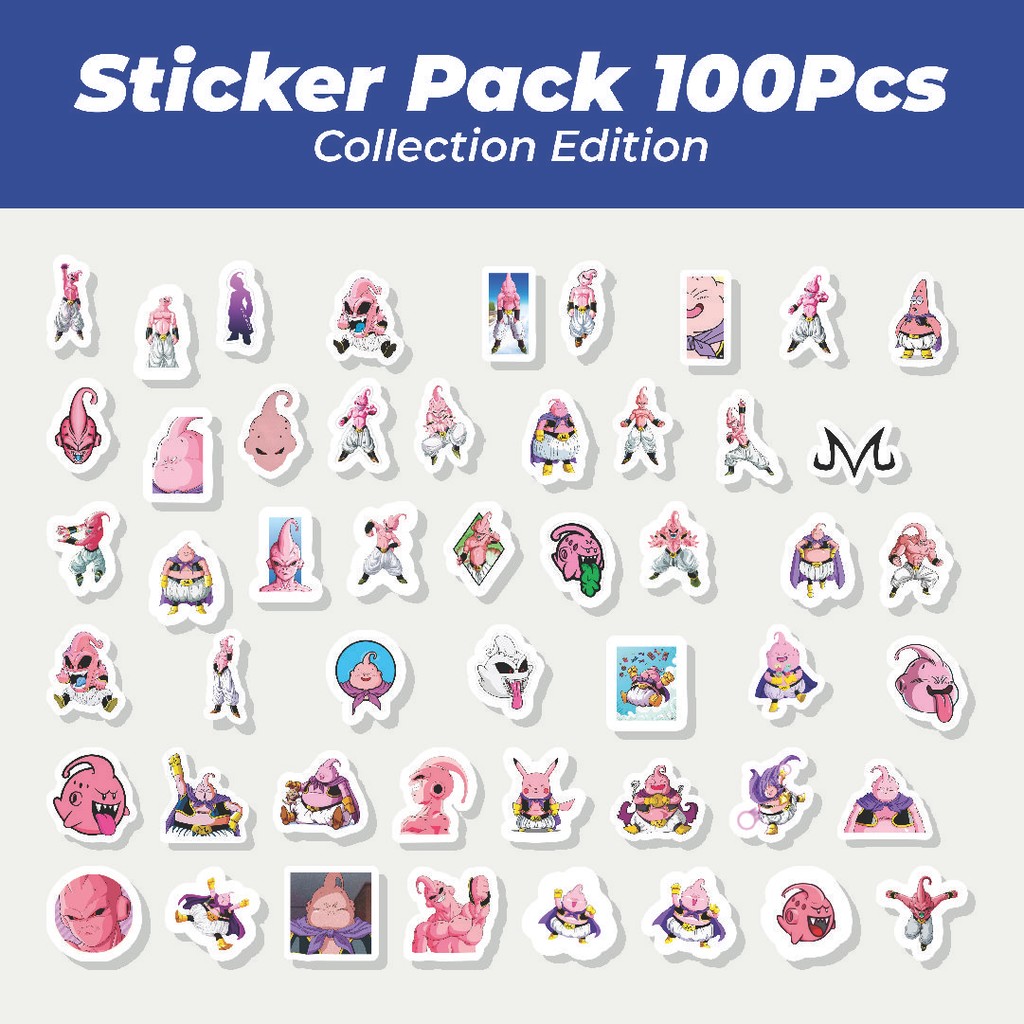 

Hot Stiker Anime Majin Boo Dragon Ball Lucu Anti Air Stikers Berperekat Waterproof Sticker Decal Buat Motor Helm Buku Journal Koper Casing HP Laptop Botol Minum