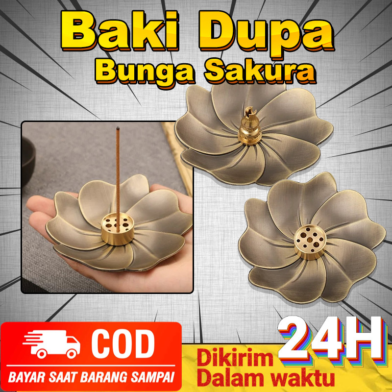 Bisa COD tempat dupa estetik dekorasi kamar logam Incense Holder kuningan 9 Lubang dan Labu Hio Stik