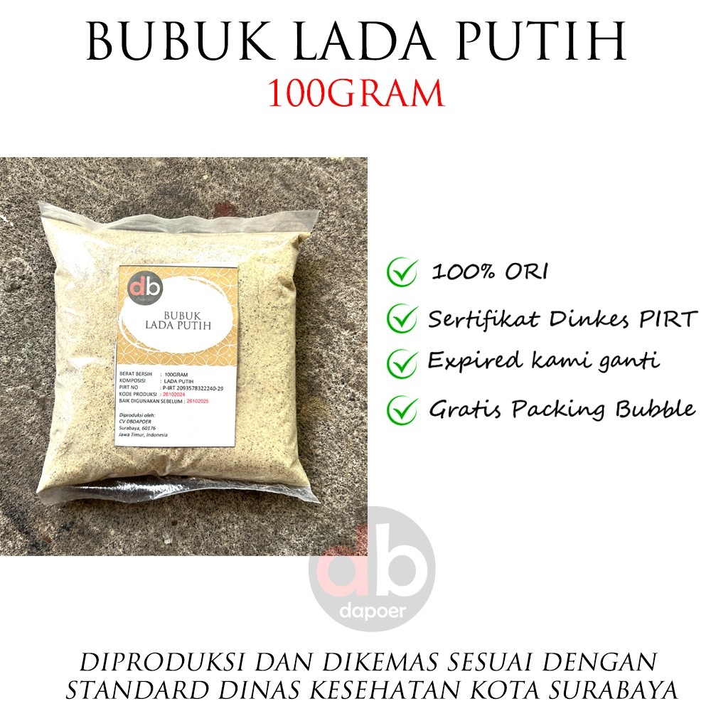 

Lada Merica Putih Bubuk