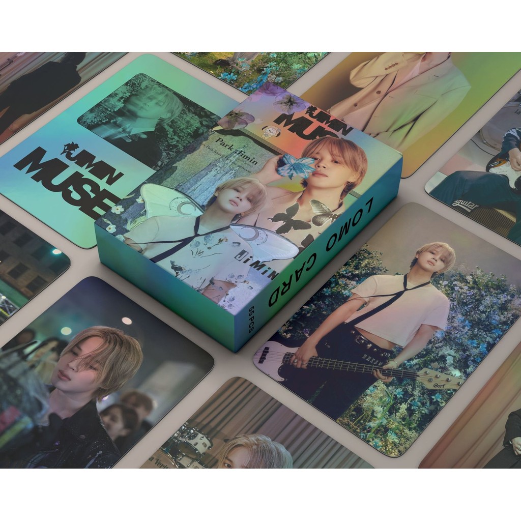 

55 LOMO cards of Korean entertainment stars, JIMIN personal postcards, photo cards, fan collection album cards