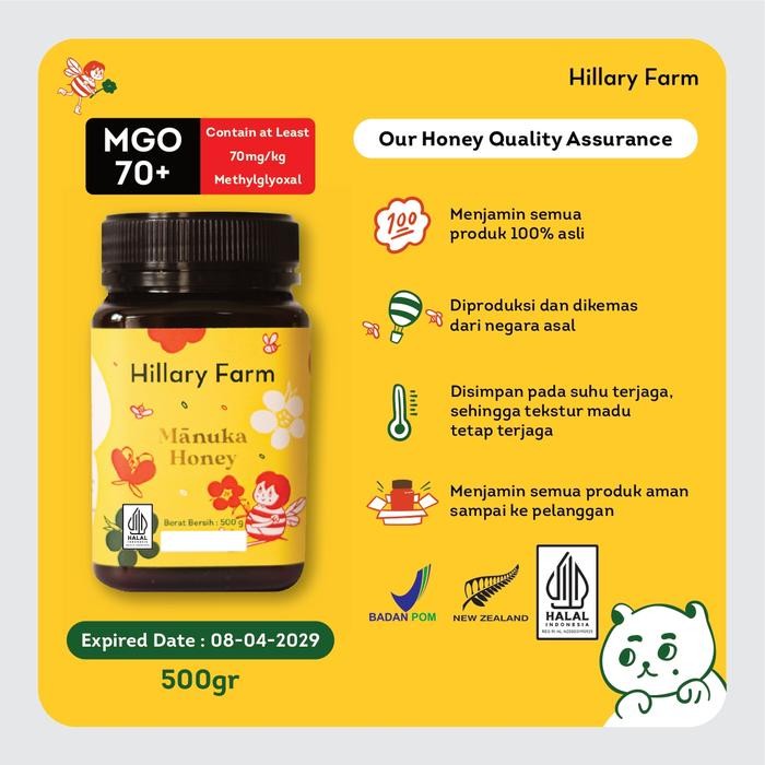 

Hot Produk Manuka Honey Monofloral 500gr Hillary Farm Terbaik dan Terlaris