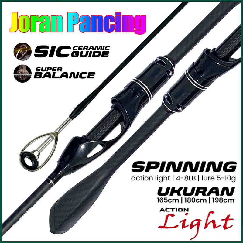 Joran Pancing Spinning & Casting 1.65M 1.80M Gagang Karbon Joran Casting Dengan Reel Pancing Gulunga