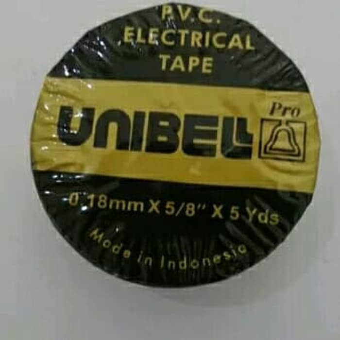 

Solasi Isolasi Lakban Pelekat Kabel Listrik PLN Hitam Unibel new