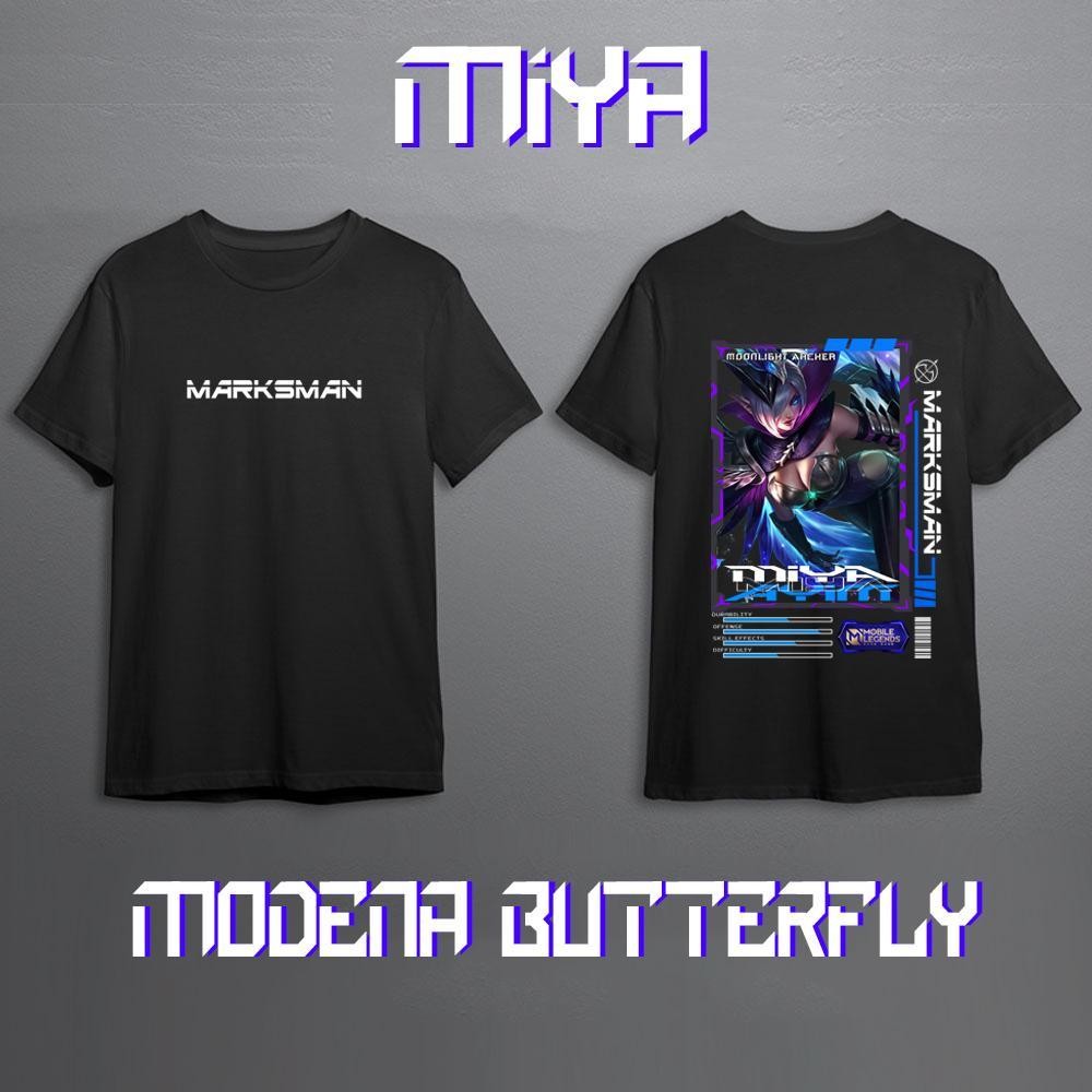 KAOS MOBILE LEGEND MIYA SKIN COLLECTOR SKIN LEGEND TERBARU KAOS GAMING MLBB MIYA FULL SKIN TERBARU