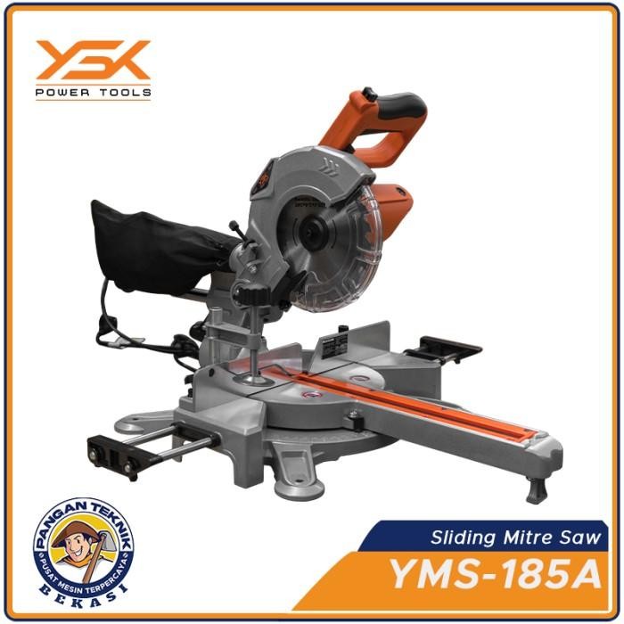 

SPESIAL PROMO CUCI GUDANG YMS 185A YASUKA MITTER SAW | Miter saw sliding 7" Yasuka YMS-185A | MESIN POTONG KAYU 7INCH SLIDING