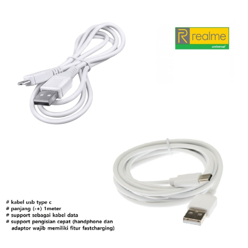Usb C & micro  kabel charger realme narzo 20 (RMX2191 / RMX2193) - realme narzo 20A (RMX2050) - narz