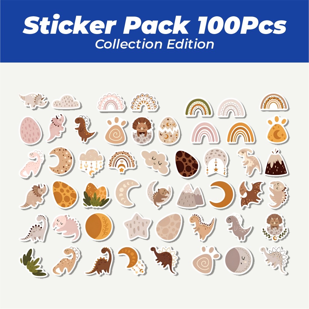 

Hot Stiker Small Bohemian Dinosaur Graffiti Lucu Anti Air Stikers Berperekat Waterproof Sticker Decal Buat Motor Helm Buku Journal Koper Casing HP Laptop Botol Minum