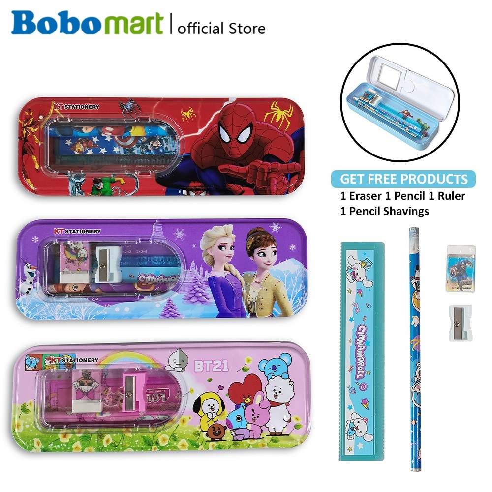 

BOBOMART KTempat Pensil Magnet Sandi Kotak Pensil Anak Kode Sandi Kunci Kombinasi Tombol Multifungsi Tempat Pensil Dua Sisi Tahan Air Dengan Rautan Pensil Tempat Pensil Berkapasitas Besar