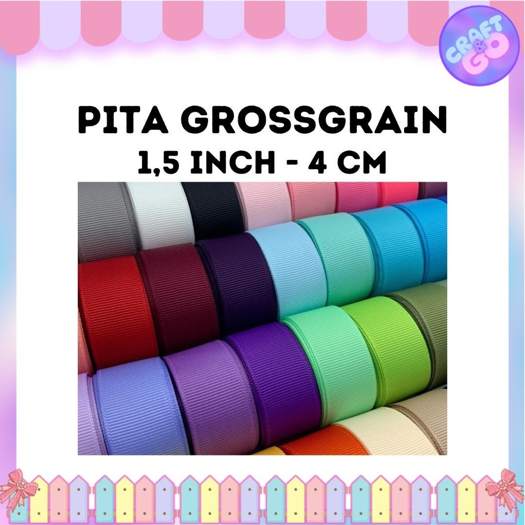

pita grossgrain 1,5 inch / 4cm per roll 20 yard / 18,5 m grosgrain