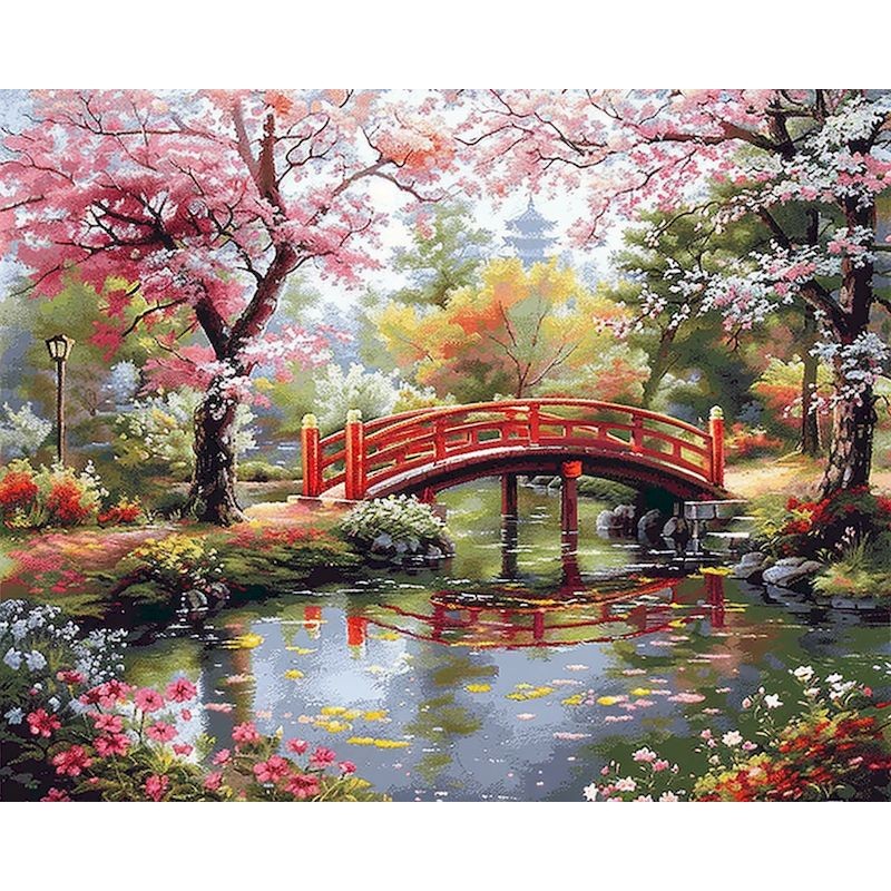 

GATYZTORY Frame DIY Painting By Numbers Forest Landscape Kit Acrylic Paint On Canvas Home Decoration Unique Gift Artwork 60x75