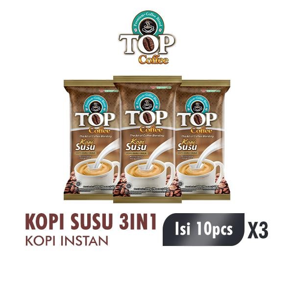 

TOP Coffee Kopi Susu 3in1 31g isi 10pcs x3