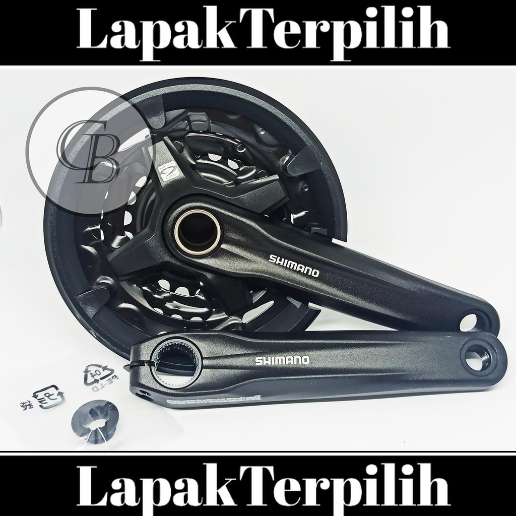 Gir Gear Crank Crankset Sepeda Alloy Shimano Altus HT2 Hollowtech2 MT210 40T 30T 22T Murah Ori Origi