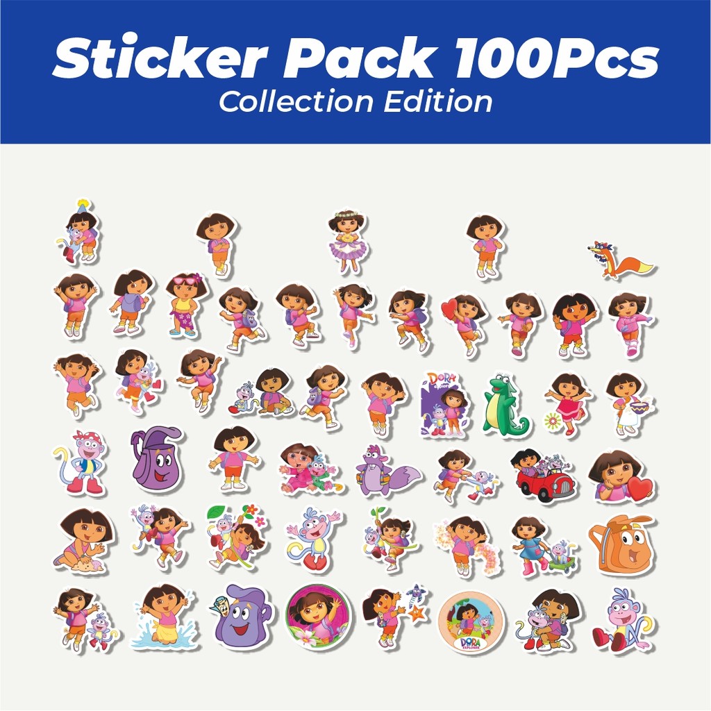 

Hot Stiker Nickelodeon Series Dorra The Explorer Lucu Anti Air Stikers Berperekat Waterproof Sticker Decal Buat Motor Helm Buku Journal Koper Casing HP Laptop Botol Minum