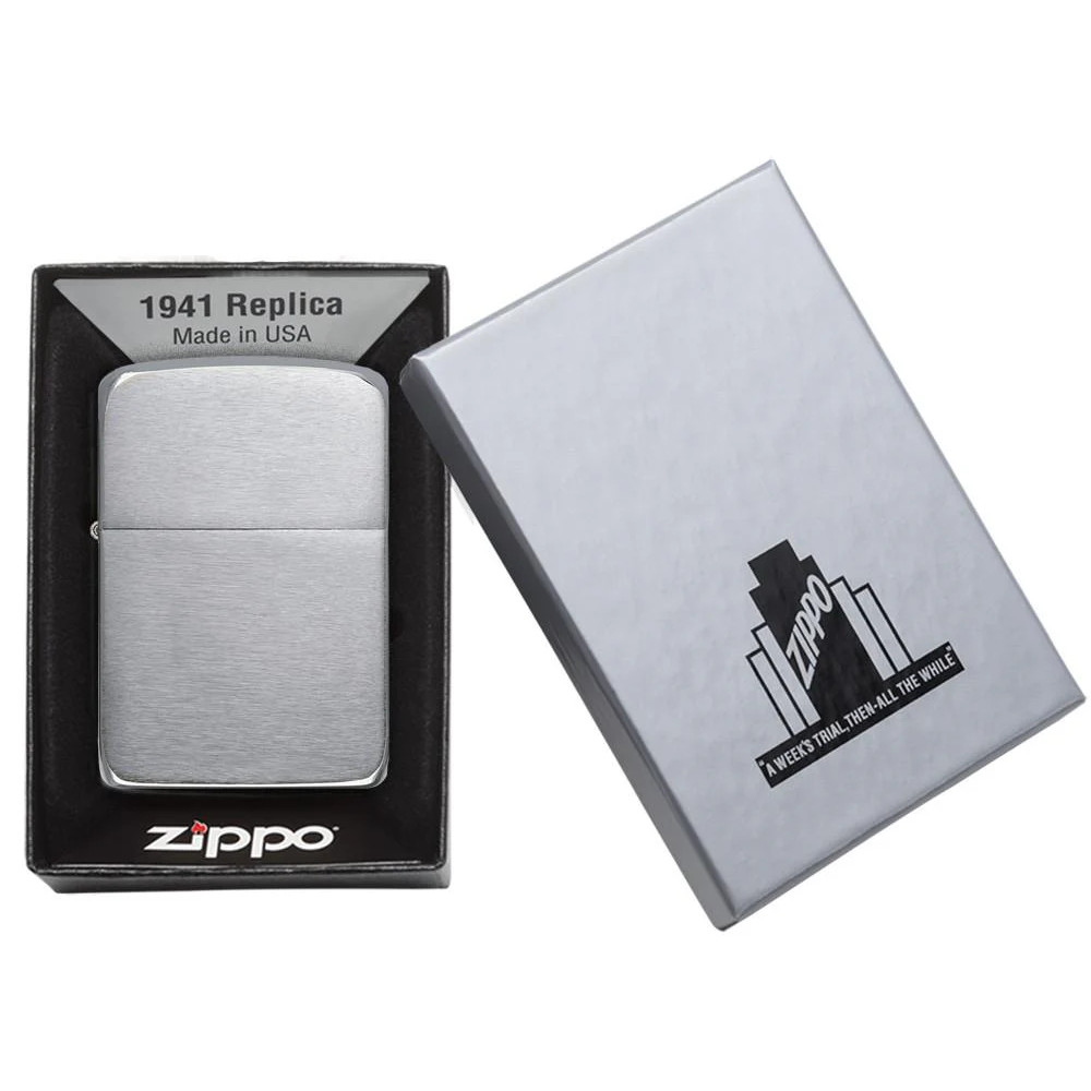 Zippo Replica 1941 Brushed Chrome 1941 Original