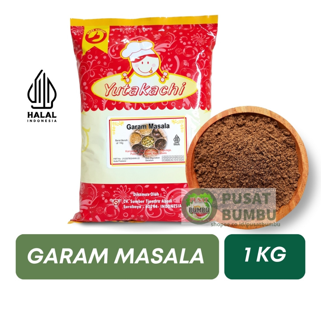 

Bumbu Garam Masala 1Kg / Rempah India Powder /Bumbu Masak Instan